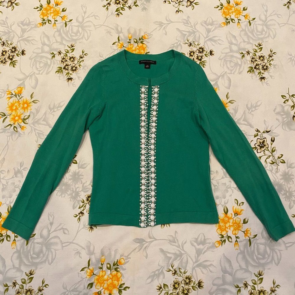 NWOT Banana Republic Size XS Emerald Cardigan